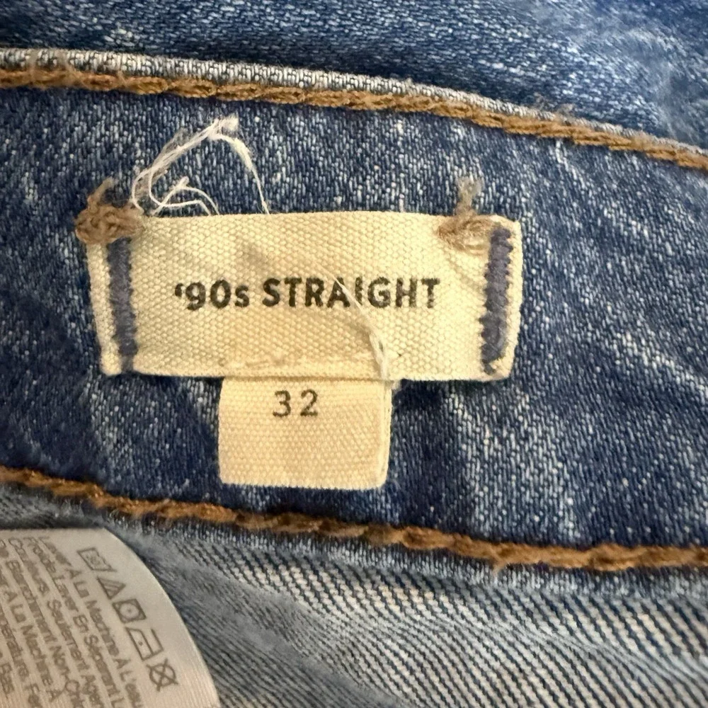 Madewell Jeans Womens Size 32 High Rise Double Knee‎ Stretch 90s Straight